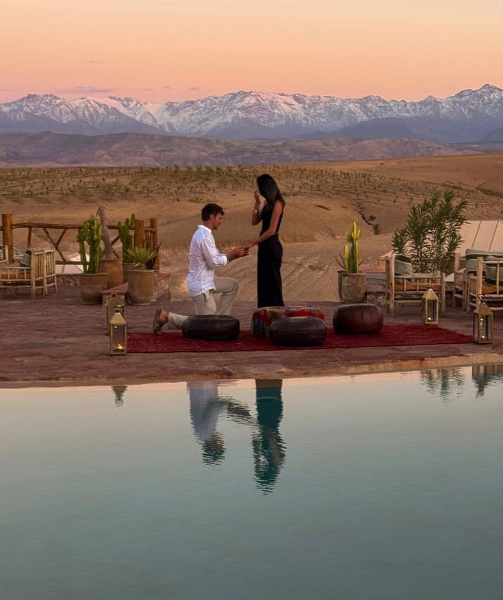 Scène de demande en mariage au Maroc